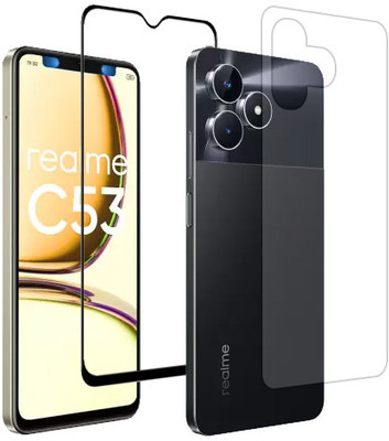 ECMERED Front and Back Tempered Glass for realme C53, Realme C53(Pack of 1)