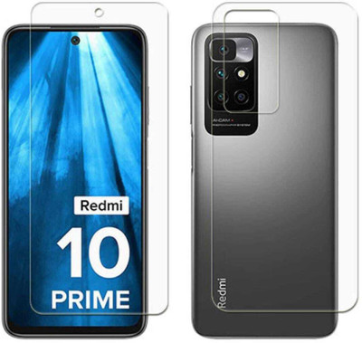 ZIDZEE Front and Back Tempered Glass for REDMI 10 PRIME(Pack of 2)