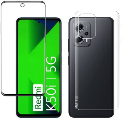 4 YARDS Front and Back Tempered Glass for Redmi K50i 5G (D-Plus)(Pack of 1)