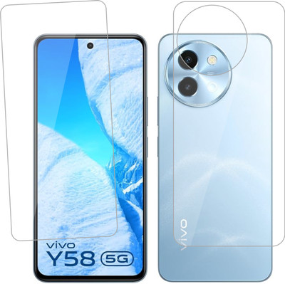 Ten To 11 Front and Back Tempered Glass for ViVO Y58 5G(Pack of 2)