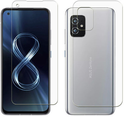 SOMTONE Front and Back Tempered Glass for Asus Zenfone 8(Pack of 1)