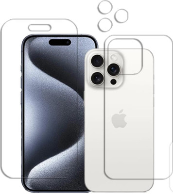 DB Front and Back Tempered Glass for APPLE IPHONE 15 PRO(Pack of 3)