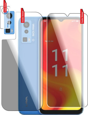 Dasiana Front and Back Tempered Glass for LAVA BLAZE PRO(Pack of 3)