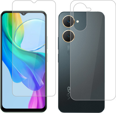 Vatsin Front and Back Tempered Glass for ViVO Y18(Pack of 2)