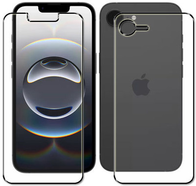 tombik Front and Back Tempered Glass for 5wr-Apple iPhone 16e-fb(Pack of 2)