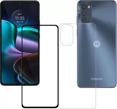 MUTAALI Front and Back Tempered Glass for Motorola g82 5G back glass(Pack of 1)