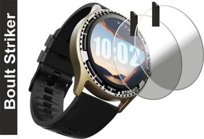 JSGROWITTECH Edge To Edge Tempered Glass for Boult Striker Smart Watch,SCREEN GUARD(Pack of 2)