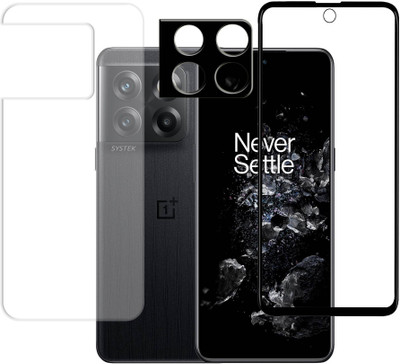 Systek Front and Back Tempered Glass for OnePlus 10T 5G(Pack of 3)