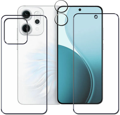tombik Front and Back Tempered Glass for 4tg-OPPO Reno 14 Pro 5G-fb.lens(Pack of 3)