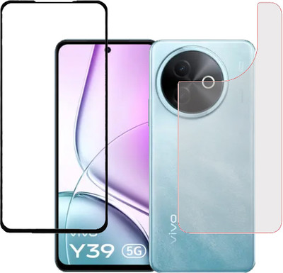 HOBBYTRONICS Front and Back Tempered Glass for vivo Y39 5G(Pack of 1)