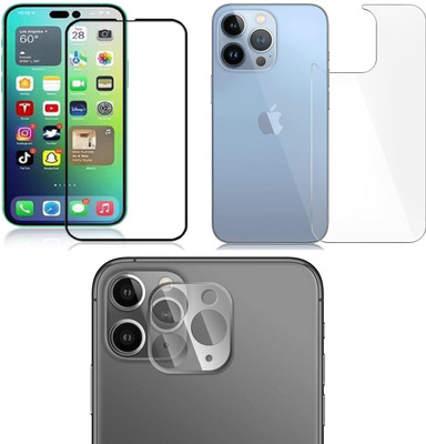 COVER CAPITAL Front and Back Tempered Glass for Apple iPhone 14 Pro(Pack of 3)