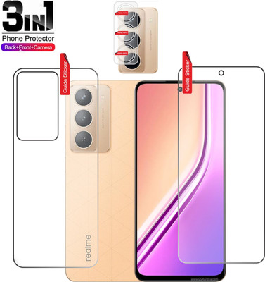 chakoor Front and Back Tempered Glass for Realme P3x 5G(Pack of 3)