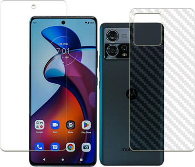 SOMTONE Front and Back Tempered Glass for Motorola Edge 30 Fusion FRONT BACK(Pack of 1)