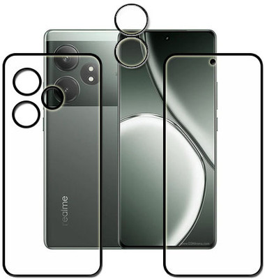 tombik Front and Back Tempered Glass for 70cz-Realme GT 6T-fb,lens uv(Pack of 3)