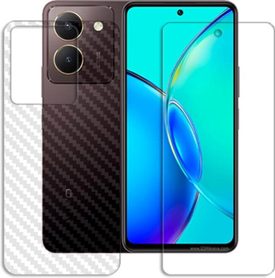 SOMTONE Front and Back Tempered Glass for vivo Y27s FRONT BACK SCREEN GUARD(Pack of 1)