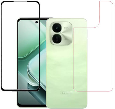 HOBBYTRONICS Front and Back Tempered Glass for iQOO Z9x 5G, iQOO Z9x(Pack of 1)