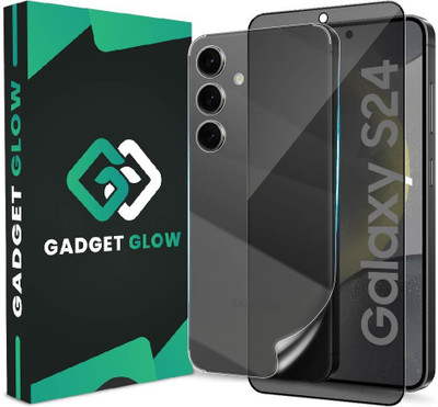 Gadget Glow Front and Back Tempered Glass for Samsung Galaxy S24 5G, Samsung S24 5G, Samsung Galaxy S24, ( 1 Privacy Anti Spy Glass with 1 Back Screen Guard )(Pack of 2)