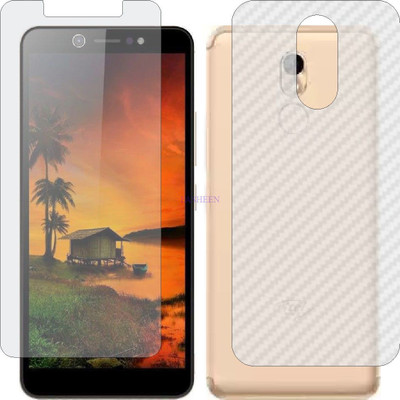 Fasheen Front and Back Tempered Glass for ITEL A44 (Front Matte Finish & Back 3d Carbon Fiber)(Pack of 2)