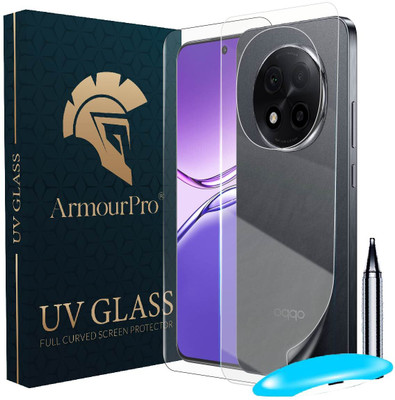 ArmourPro Front and Back Tempered Glass for Oppo F29 Pro 5G, Oppo F29 Pro, UV Tempered Glass and Back Nano Fiber Membrane(Pack of 2)