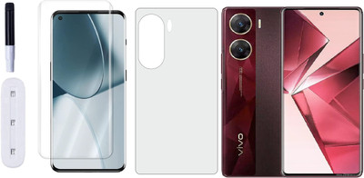 Bai and kaka Front and Back Tempered Glass for Vivo V29e(Pack of 2)