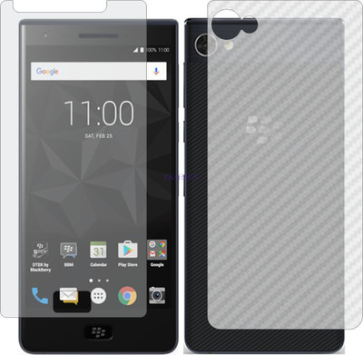 Fasheen Front and Back Tempered Glass for BLACKBERRY MOTION (Front Matte Finish & Back 3d Carbon Fiber)(Pack of 2)