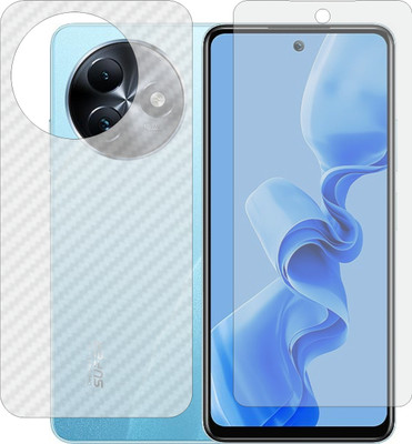 Mobling Front and Back Tempered Glass for Itel S24(Pack of 2)