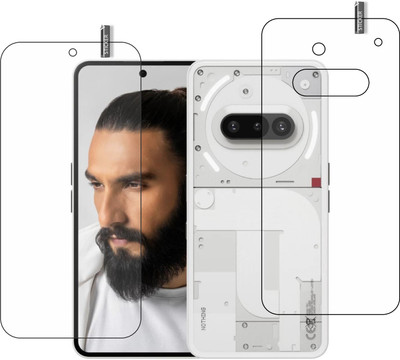 BOMGUARD Front and Back Tempered Glass for Nothing Phone 3A(Pack of 2)