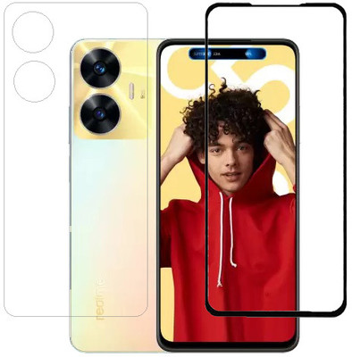 ECMERED Front and Back Tempered Glass for realme C55, Realme C55(Pack of 1)