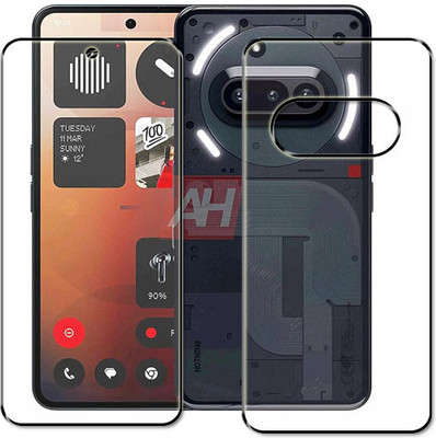 tombik Front and Back Tempered Glass for 30wr-Nothing Phone 3a-fb,lens(Pack of 3)