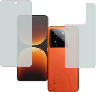 HOBBYTRONICS Front and Back Tempered Glass for REALME GT7 PRO(Pack of 1)