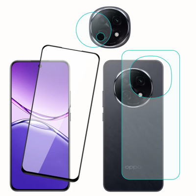 Vatsin Front and Back Tempered Glass for Oppo F29, Oppo F29 [With Rear Camera Lens Guard](Pack of 3)