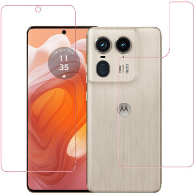 HOBBYTRONICS Front and Back Tempered Glass for Motorola Edge 50 Ultra 5G, Motorola Edge 50 Ultra, Moto Edge 50 Ultra, Moto Edge 50 Ultra 5G(Pack of 1)