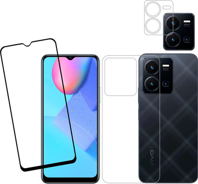 Vatsin Front and Back Tempered Glass for ViVO Y35(Pack of 3)