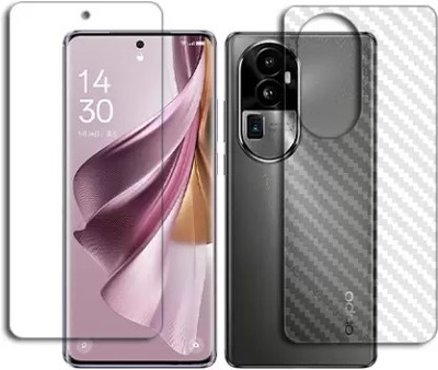 MUTAALI Front and Back Tempered Glass for Oppo Reno10 Pro+(Pack of 1)