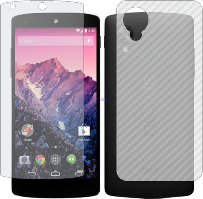 Fasheen Front and Back Tempered Glass for GOOGLE NEXUS 5 (Front Matte Finish & Back 3d Carbon Fiber)(Pack of 2)