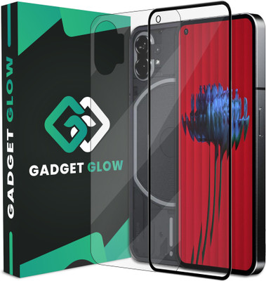 Gadget Glow Front and Back Tempered Glass for Nothing Phone 1 5G, Nothing Phone 1, Nothing Phone (1) 5G, Nothing 1, ( 1 OG Tempered Glass With 1 Back Nano Fiber )(Pack of 2)