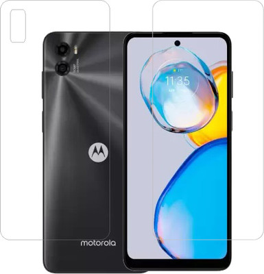 ECMERED Front and Back Tempered Glass for Motorola E32, moto e32, Motorola moto E32(Pack of 1)