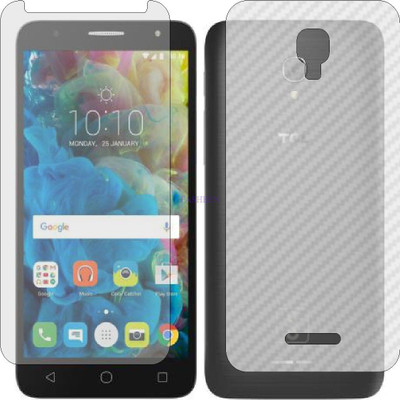 Fasheen Front and Back Tempered Glass for TCL 560 (Front Matte Finish & Back 3d Carbon Fiber)(Pack of 2)