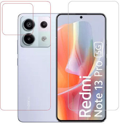 ECMERED Front and Back Tempered Glass for Redmi Note 13 Pro 5G(Pack of 1)