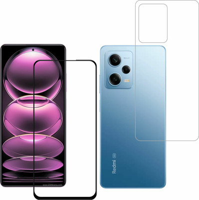 Vatsin Front and Back Tempered Glass for Redmi Note 12 5G(Pack of 2)