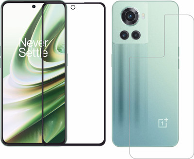 Vatsin Front and Back Tempered Glass for OnePlus 10R 5G(Pack of 2)