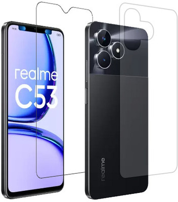 ECMERED Front and Back Tempered Glass for realme C53, Realme C53(Pack of 1)