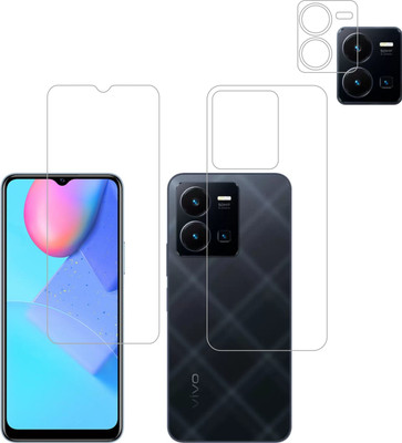 Vatsin Front and Back Tempered Glass for ViVO Y35(Pack of 3)