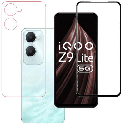 HOBBYTRONICS Front and Back Tempered Glass for iQOO Z9LTE 5G, iQOO Z9LTE, iqoo z9lte 5g, iqoo z9lte(Pack of 1)
