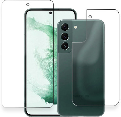 SOMTONE Front and Back Tempered Glass for Samsung Galaxy S22 FRONT BACK(Pack of 1)