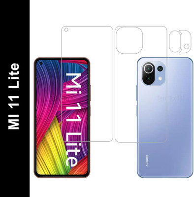 Ten To 11 Front and Back Tempered Glass for MI 11 Lite(Pack of 3)