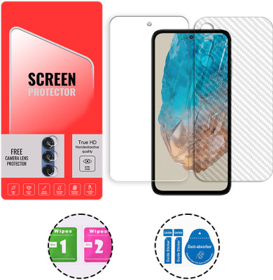 ARBAN Front and Back Tempered Glass for Samsung Galaxy M35 5G (1 FREE CAMERA LENS) WITH FRONTBACK SCREEN PROTECTOR(Pack of 1)