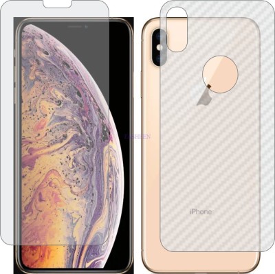 Fasheen Front and Back Tempered Glass for Apple iPhone XS Max(Pack of 2)