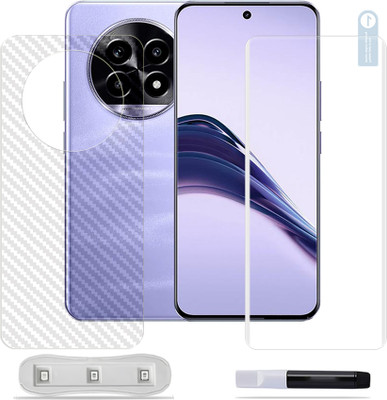 SOMTONE Front and Back Tempered Glass for Realme 14 Pro Lite 5G Tempered Glass Screen Protector ( 1 UV TEMPERED GLASS SCREEN PROTECTOR + 1 BACK CARBON FIBER SKIN )(Pack of 1)