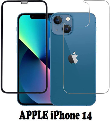 ASVALBUY Front and Back Tempered Glass for APPLE iPhone 14, iPhone 14(Pack of 1)